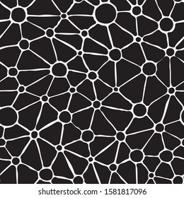 seamless pattern with random simple shapes. futuristic geometry