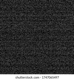 Seamless pattern with random sized bubbles. White circles on black background. Vector illustration.