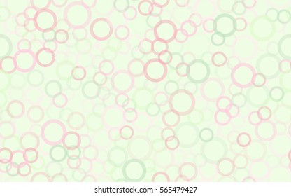 Seamless pattern of randomly positioned rings. Chaotic spread. Fashion camouflage.