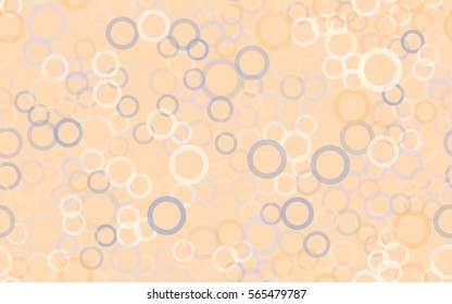 Seamless pattern of randomly positioned rings. Chaotic spread. Fashion camouflage.