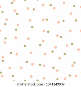 Seamless pattern with randomly scattered small dots. Simple vector illustration.