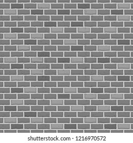 Seamless pattern raw brick background wall vector illustration