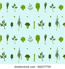Seamless pattern. Raw products.