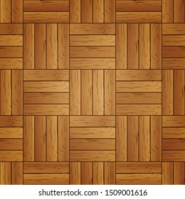 Seamless pattern of realistic wooden plank, vector illustration.