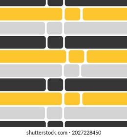 Seamless pattern of rectangle yellow black and gray 