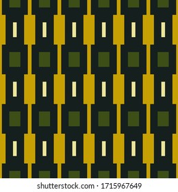 Seamless pattern. Rectangles, shapes ornament. Ethnic motif. Figures, blocks illustration. Checks, forms, strokes wallpaper. Geometric background. Digital paper, textile print, abstract backdrop.