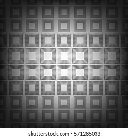 Seamless pattern. Rectangular shaped lattice halftone, abstract geometric background design.