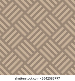 Seamless pattern of rectangular shapes arranged diagonally in light brown and dark brown colors