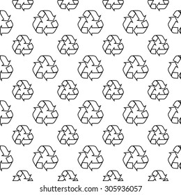 seamless pattern with recycle