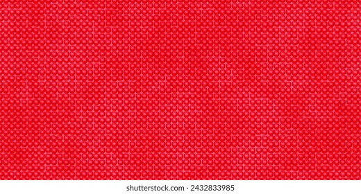 Seamless pattern of red anti-slip yoga mat with massage tactile texture. PVC smooth mattress for fitness, pilates and aerobics. Vector background with gradient mesh