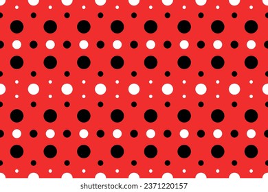 seamless pattern of red and black cycles on red background. seamless for cloth, wallpaper, wall, card, fashion, wrapping paper.