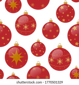 
Dibujo vectorial de bolas de navidad roja