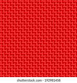 Seamless pattern of red cloth. Abstract fabric background