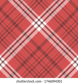 Seamless pattern in red colors for plaid, fabric, textile, clothes, tablecloth and other things. Vector image. 