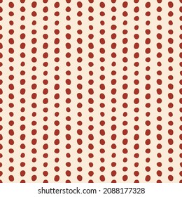 Seamless pattern with red dots.