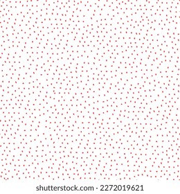 Seamless pattern of red dots on a white background. Vector illustration.
