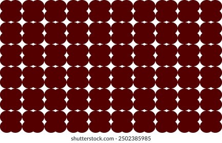 seamless pattern with red flowers repeat style, replete image design for fabric printing, dot round red flower, round square 