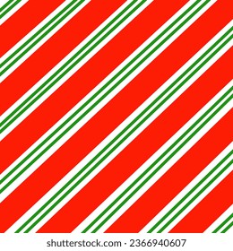 Seamless pattern with red and green  lines .Christmas striped background. Vector illustration. 