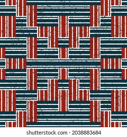Seamless pattern with red and green segments. Seamless vector illustration eps 10.