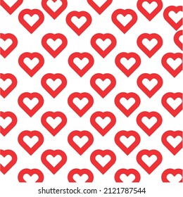 seamless pattern with red hearts,Seamless pattern of heart shape, Concept for Love in Valentine wallpaper