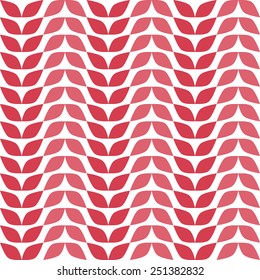 Seamless pattern with red leaves.