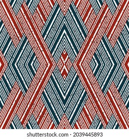 Seamless pattern with red lines. Seamless vector illustration eps 10.