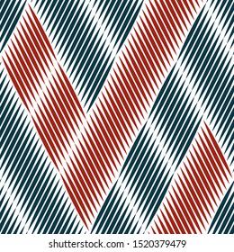 Seamless pattern with red oblique stripes.