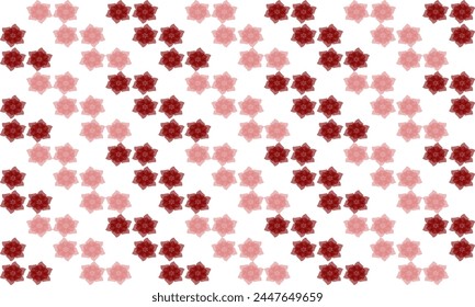 seamless pattern with red pink flowers repeat style, replete image design for fabric printing, checkerboard Stair