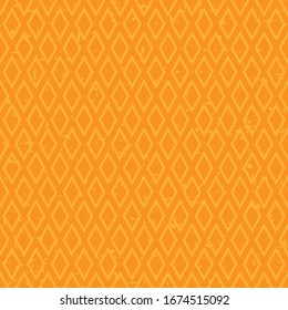 Seamless pattern with red rhombus. Grunge ethnic symmetric background. modern pattern. Geometric scratched seamless  texture. Checkered vector illustration. 