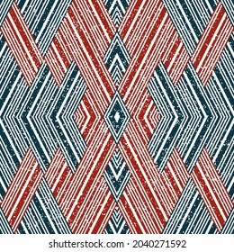 Seamless pattern with red segments. Seamless vector illustration eps 10.