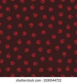 Seamless pattern with red stopwatch icons