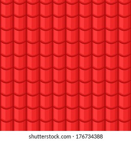 Seamless pattern with red tiles
