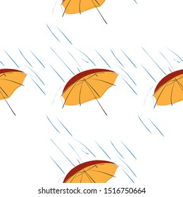 
Seamless pattern with red umbrella(texture 6).