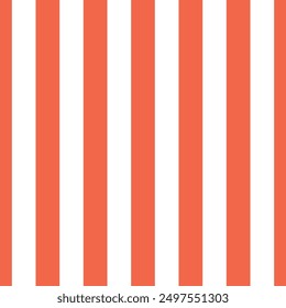 Seamless pattern with red vertical stripes