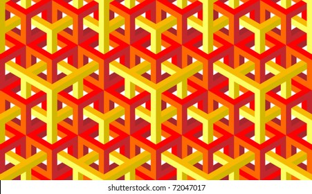 seamless pattern of red and yellow blocks