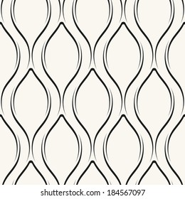 Seamless pattern. Regular abstract grid background with volume effect. Reticulated vector texture