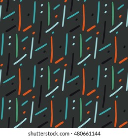 Seamless pattern. Regular striped texture. Stripes from dots and lines