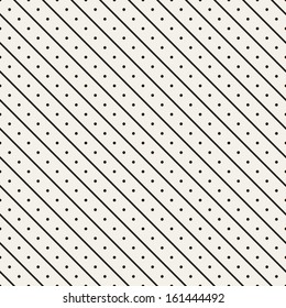 Seamless pattern. Regular texture with a diagonal direction. Stripes and dots
