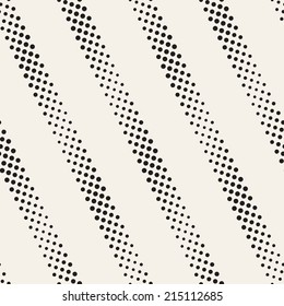 Seamless pattern. Regular texture with a diagonal direction. Stripes from dots