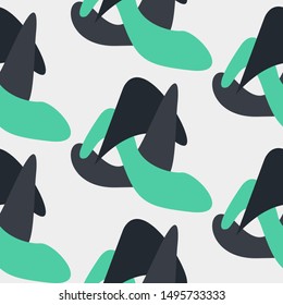Seamless pattern with repeat abstract shapes.
