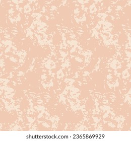 Seamless pattern, repeat texture with gentle drawing paint on a pink surface. Delicate abstract background, graphic design in romantic pastel colors. Vector illustration.