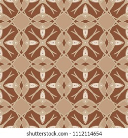 Seamless pattern repeat vector ramadan background. Islamic abstract geometric texture design. Arabic trendy surface fabric.
