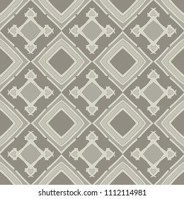 Seamless pattern repeat vector ramadan background. Islamic abstract geometric texture design. Arabic trendy surface fabric.