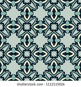 Seamless pattern repeat vector ramadan background. Islamic abstract geometric texture design. Arabic trendy surface fabric.