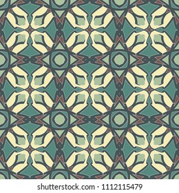 Seamless pattern repeat vector ramadan background. Islamic abstract geometric texture design. Arabic trendy surface fabric.