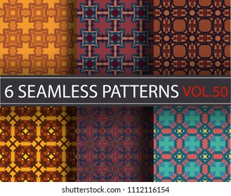 Seamless pattern repeat vector ramadan background. Islamic abstract geometric texture design. Arabic trendy surface fabric.