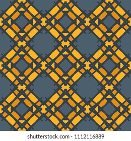 Seamless pattern repeat vector ramadan background. Islamic abstract geometric texture design. Arabic trendy surface fabric.