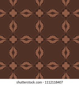 Seamless pattern repeat vector ramadan background. Islamic abstract geometric texture design. Arabic trendy surface fabric.