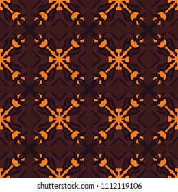 Seamless pattern repeat vector ramadan background. Islamic abstract geometric texture design. Arabic trendy surface fabric.