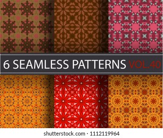 Seamless pattern repeat vector ramadan background. Islamic abstract geometric texture design. Arabic trendy surface fabric.